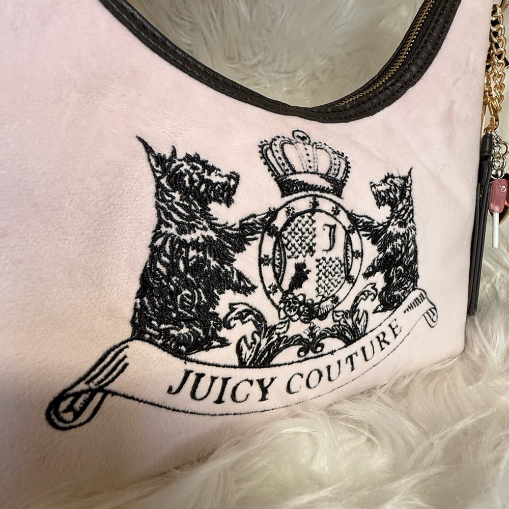 Juicy Couture 🐾 Classic Scottie Dog Shoulder Bag + Lollipop Charm + Card Holder - Picture 3 of 8